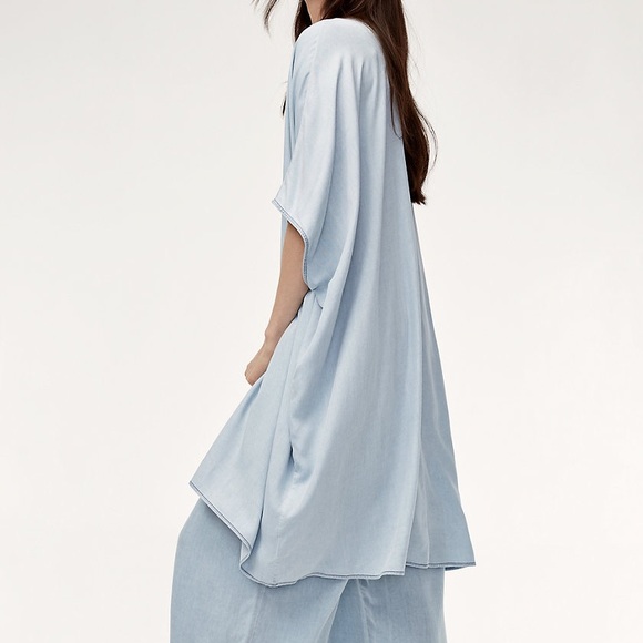 ARITZIA • Talula Aitken Kimono Blouse in Blue Depths - Picture 5 of 10